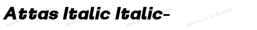 Attas Italic Italic字体转换